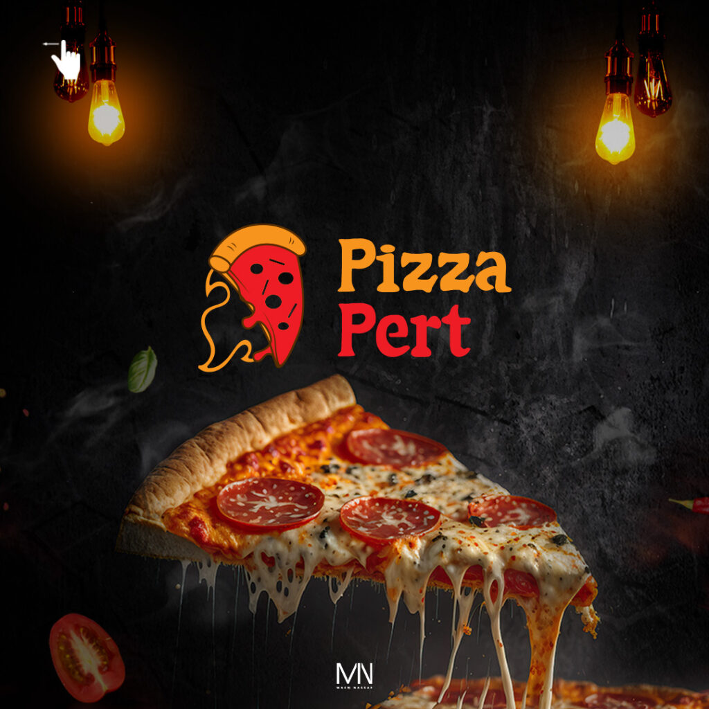 تصميم هوية بصرية لمحل Pizza Pert
